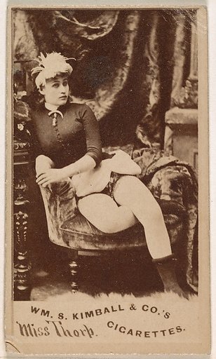 Miss Thorp, from the Actresses series (N203) issued by Wm. S. Kimball & Co.