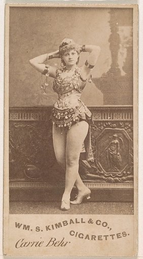 Carrie Behr, from the Actresses series (N203) issued by Wm. S. Kimball & Co.