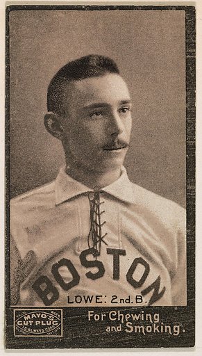 Lowe, 2nd Base, Boston, from Mayo's Cut Plug Baseball series (N300)