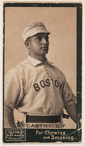 McCarthy, Left Field, Boston, from Mayo's Cut Plug Baseball series (N300)
