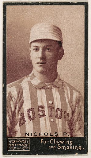 Nichols, Pitcher, Boston, from Mayo's Cut Plug Baseball series (N300)