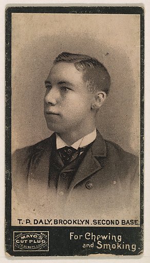 T. R. Daly, 2nd Base, Brooklyn, from Mayo's Cut Plug Baseball series (N300)