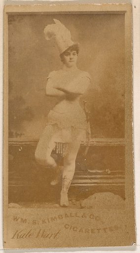 Kate Wart, from the Actresses series (N203) issued by Wm. S. Kimball & Co.