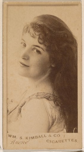 Miss Anone, from the Actresses series (N203) issued by Wm. S. Kimball & Co.
