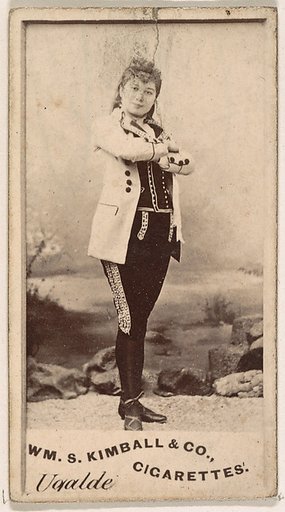 Miss Ugalde, from the Actresses series (N203) issued by Wm. S. Kimball & Co.
