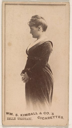 Belle Urquhart, from the Actresses series (N203) issued by Wm. S. Kimball & Co.