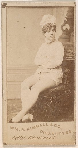 Nellie Beaumont, from the Actresses series (N203) issued by Wm. S. Kimball & Co.