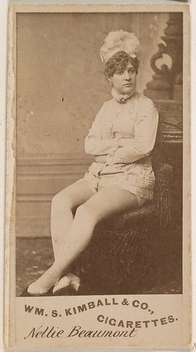 Nellie Beaumont, from the Actresses series (N203) issued by Wm. S. Kimball & Co.