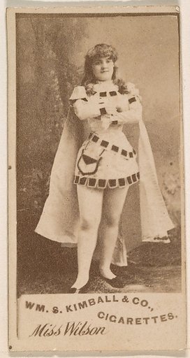Miss Wilson, from the Actresses series (N203) issued by Wm. S. Kimball & Co.