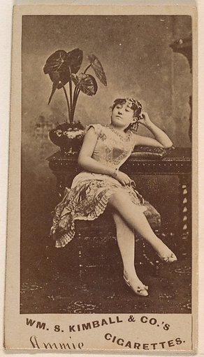 Miss Ammie, from the Actresses series (N203) issued by Wm. S. Kimball & Co.