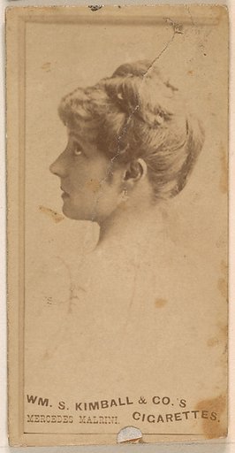 Mercedes Malrini, from the Actresses series (N203) issued by Wm. S. Kimball & Co.