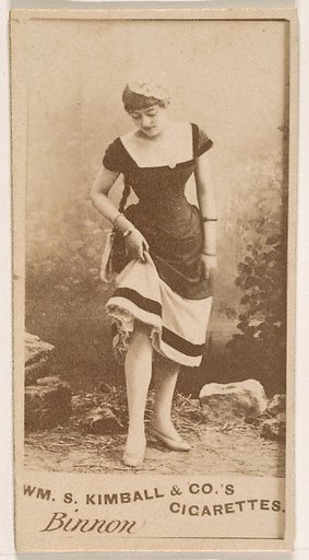 Miss Binnon, from the Actresses series (N203) issued by Wm. S. Kimball & Co.