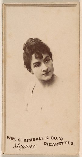 Miss Magnier, from the Actresses series (N203) issued by Wm. S. Kimball & Co.