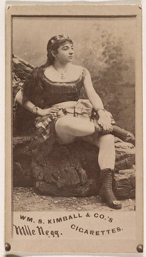 Mlle. Negg, from the Actresses series (N203) issued by Wm. S. Kimball & Co.