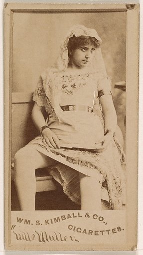Mlle. Muller, from the Actresses series (N203) issued by Wm. S. Kimball & Co.