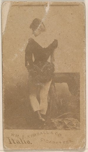 Miss Italia, from the Actresses series (N203) issued by Wm. S. Kimball & Co.