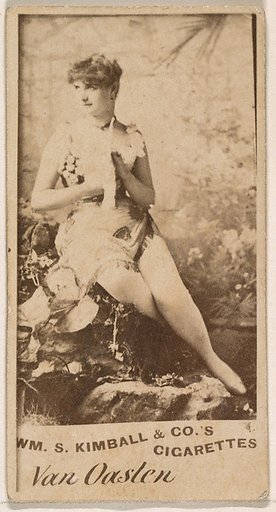 Miss Van Oasten, from the Actresses series (N203) issued by Wm. S. Kimball & Co.