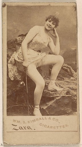 Miss Zara, from the Actresses series (N203) issued by Wm. S. Kimball & Co.