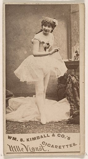 Mlle Vignot, from the Actresses series (N203) issued by Wm. S. Kimball & Co.