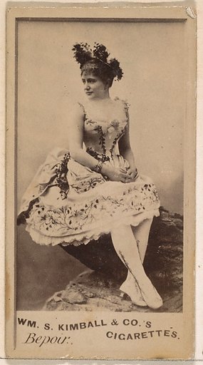 Miss Bepoir, from the Actresses series (N203) issued by Wm. S. Kimball & Co.