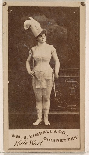 Kate Wart, from the Actresses series (N203) issued by Wm. S. Kimball & Co.