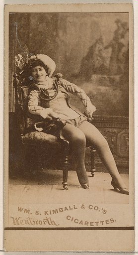 Miss Wentworth, from the Actresses series (N203) issued by Wm. S. Kimball & Co.