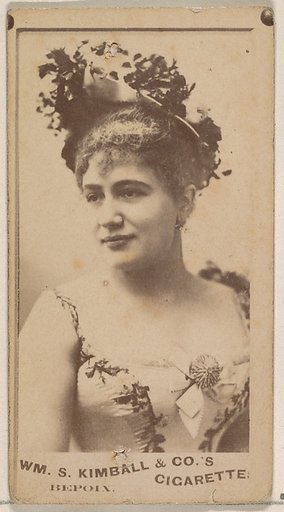 Miss Bepoix, from the Actresses series (N203) issued by Wm. S. Kimball & Co.