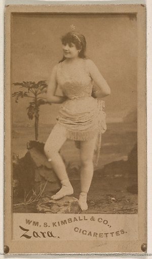 Miss Zara, from the Actresses series (N203) issued by Wm. S. Kimball & Co.