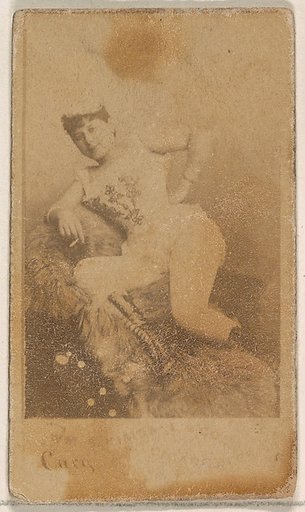 Miss Cary, from the Actresses series (N203) issued by Wm. S. Kimball & Co.