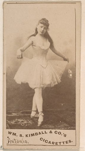 Miss Antonio, from the Actresses series (N203) issued by Wm. S. Kimball & Co.
