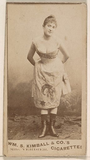 Mlle. Verdier, from the Actresses series (N203) issued by Wm. S. Kimball & Co.