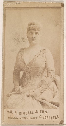 Belle Urquhart, from the Actresses series (N203) issued by Wm. S. Kimball & Co.