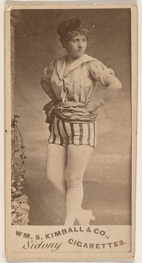 Miss Sidony, from the Actresses series (N203) issued by Wm. S. Kimball & Co.