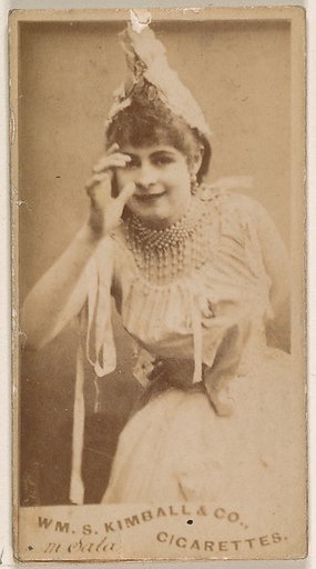 Miss Sala, from the Actresses series (N203) issued by Wm. S. Kimball & Co.