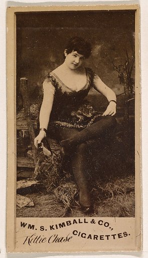 Kittie Chase, from the Actresses series (N203) issued by Wm. S. Kimball & Co.