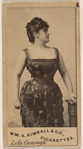 Lila Cavanaugh, from the Actresses series (N203) issued by Wm. S. Kimball & Co.