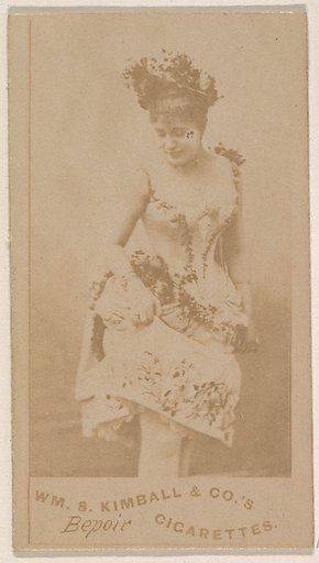 Miss Bepoir, from the Actresses series (N203) issued by Wm. S. Kimball & Co.