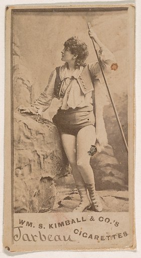 Miss Jarbeau, from the Actresses series (N203) issued by Wm. S. Kimball & Co.