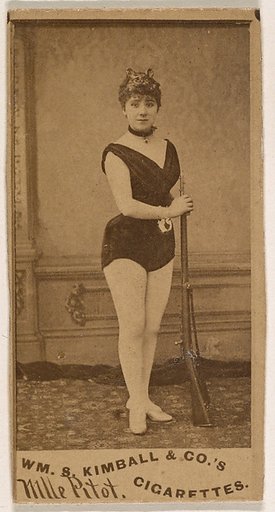 Mlle. Pitot, from the Actresses series (N203) issued by Wm. S. Kimball & Co.