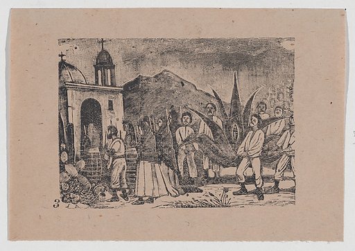 Plate 3: miracle that took place in the hacienda of the Lecheria