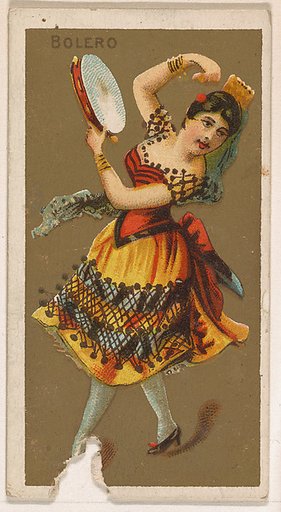 Bolero, from National Dances (N225, Type 1) issued by Kinney Bros.