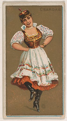 Csardas, from National Dances (N225, Type 1) issued by Kinney Bros.