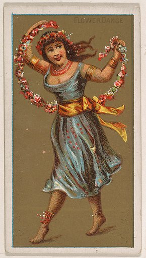 Flower Dance, from National Dances (N225, Type 1) issued by Kinney Bros.