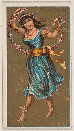Flower Dance, from National Dances (N225, Type 1) issued by Kinney Bros.