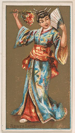 Flower Dance, from National Dances (N225, Type 1) issued by Kinney Bros.