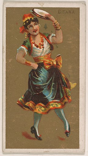 Gitana, from National Dances (N225, Type 1) issued by Kinney Bros.