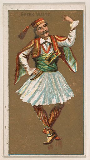Greek Waltz, from National Dances (N225, Type 1) issued by Kinney Bros.