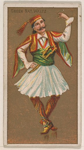Greek National Waltz, from National Dances (N225, Type 1) issued by Kinney Bros.