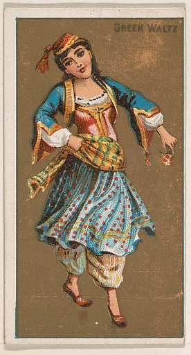 Greek Waltz, from National Dances (N225, Type 1) issued by Kinney Bros.