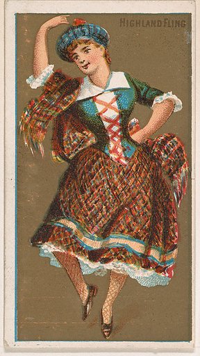 Highland Fling, from National Dances (N225, Type 1) issued by Kinney Bros.